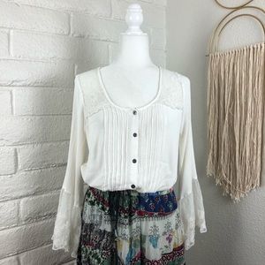 American Eagle white boho top